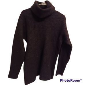 J. Crew 100% lambswool cowl neck thick warm sweater, snow, winter, ski